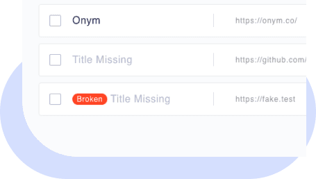 Detect inactive links